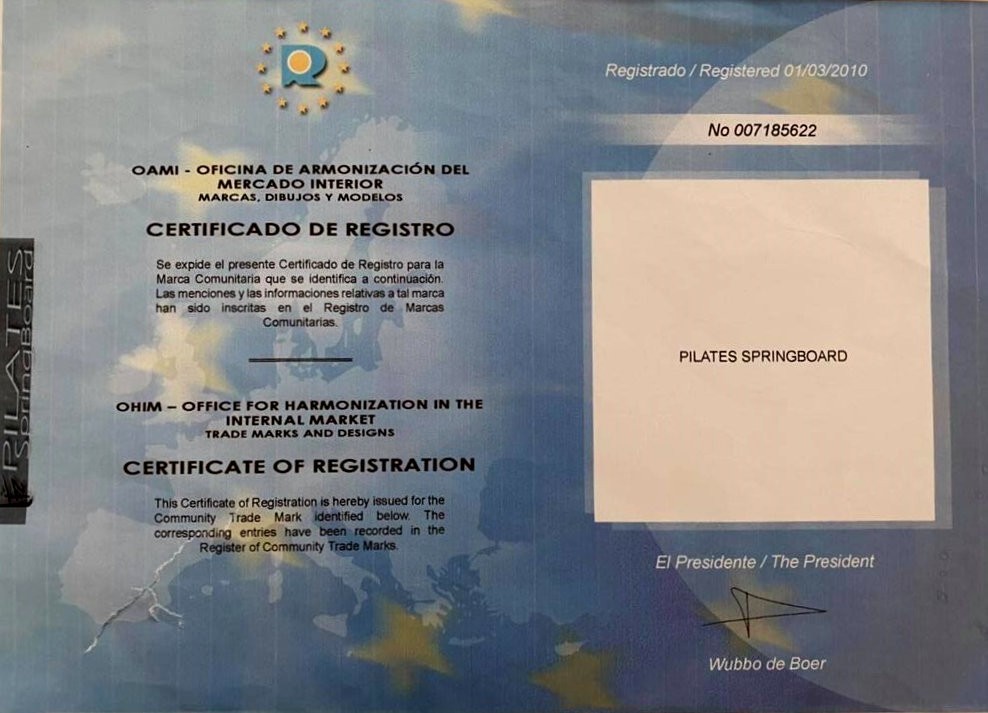Certificado Pilates Springboard